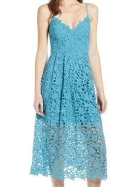 ASTR the Label Blue Lace Dress Size XS